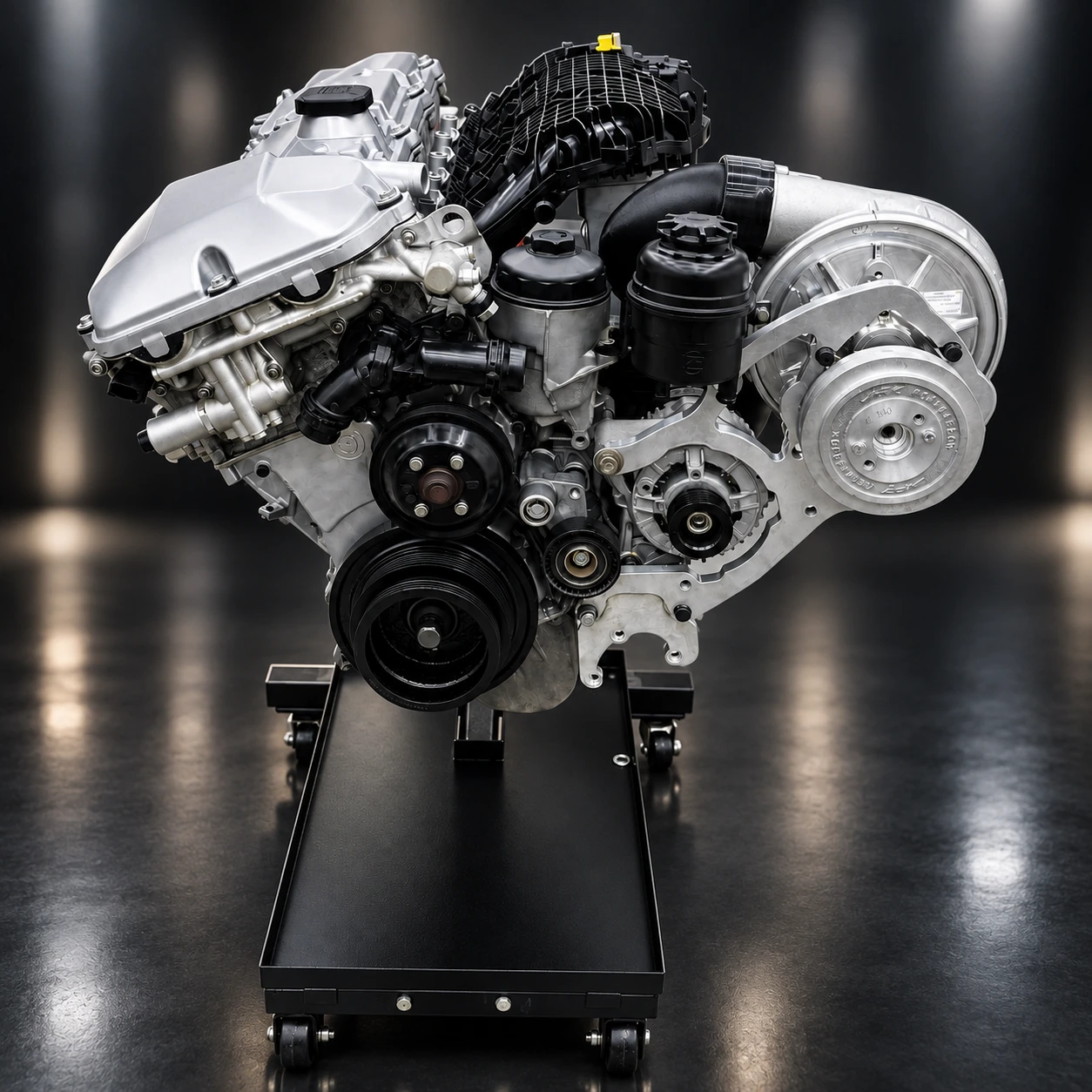 BMW M54 engine with a T21 ASA supercharger system
